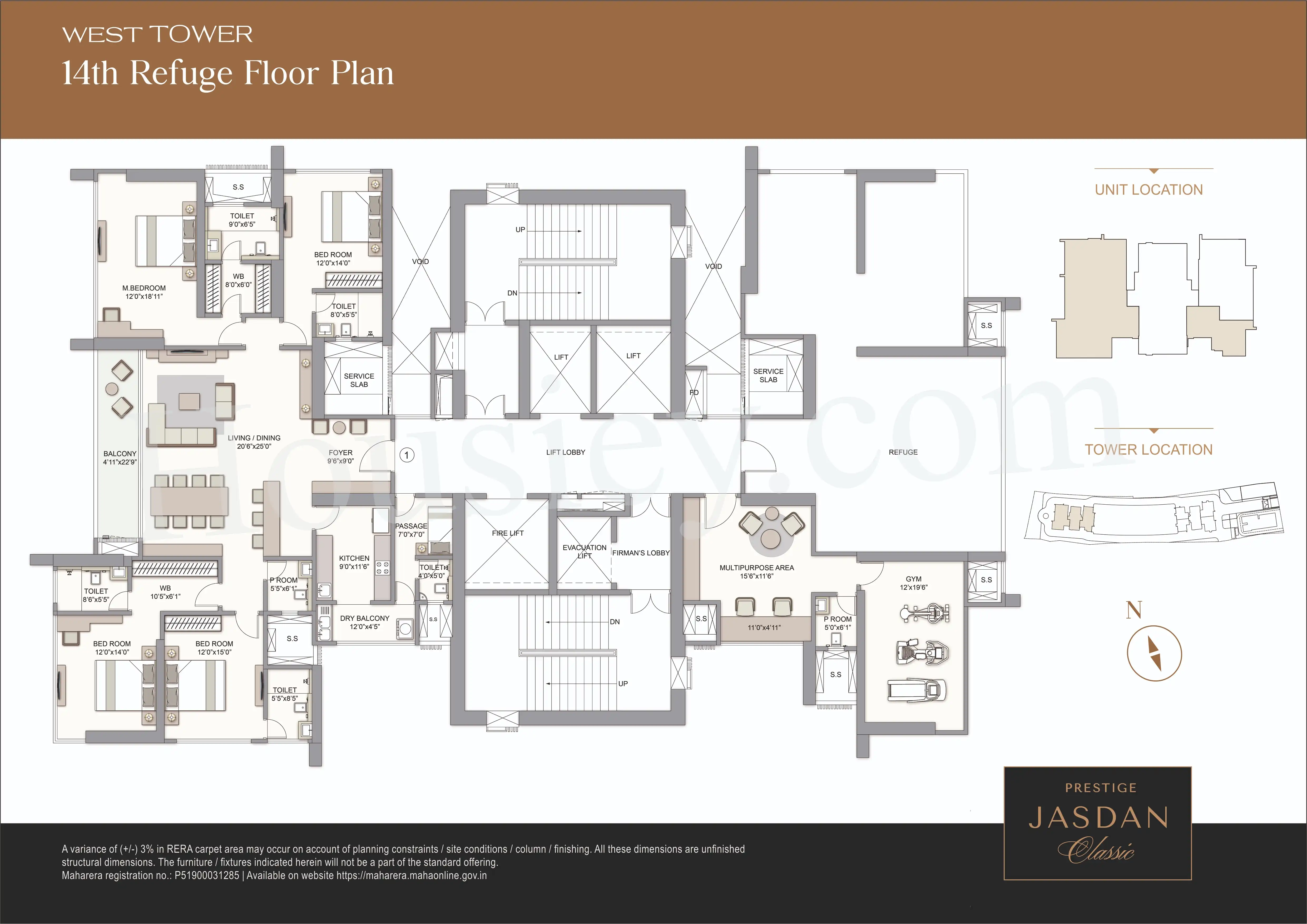 Prestige Jasdan Classic Floor plan 3
